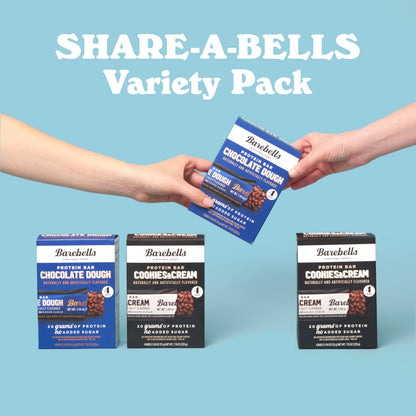 BAREBELLS Protein Bars Variety Value Pack - 16 Count, 1.9oz Bars - Protein Snacks BAREBELLSBuy Supplements Australia