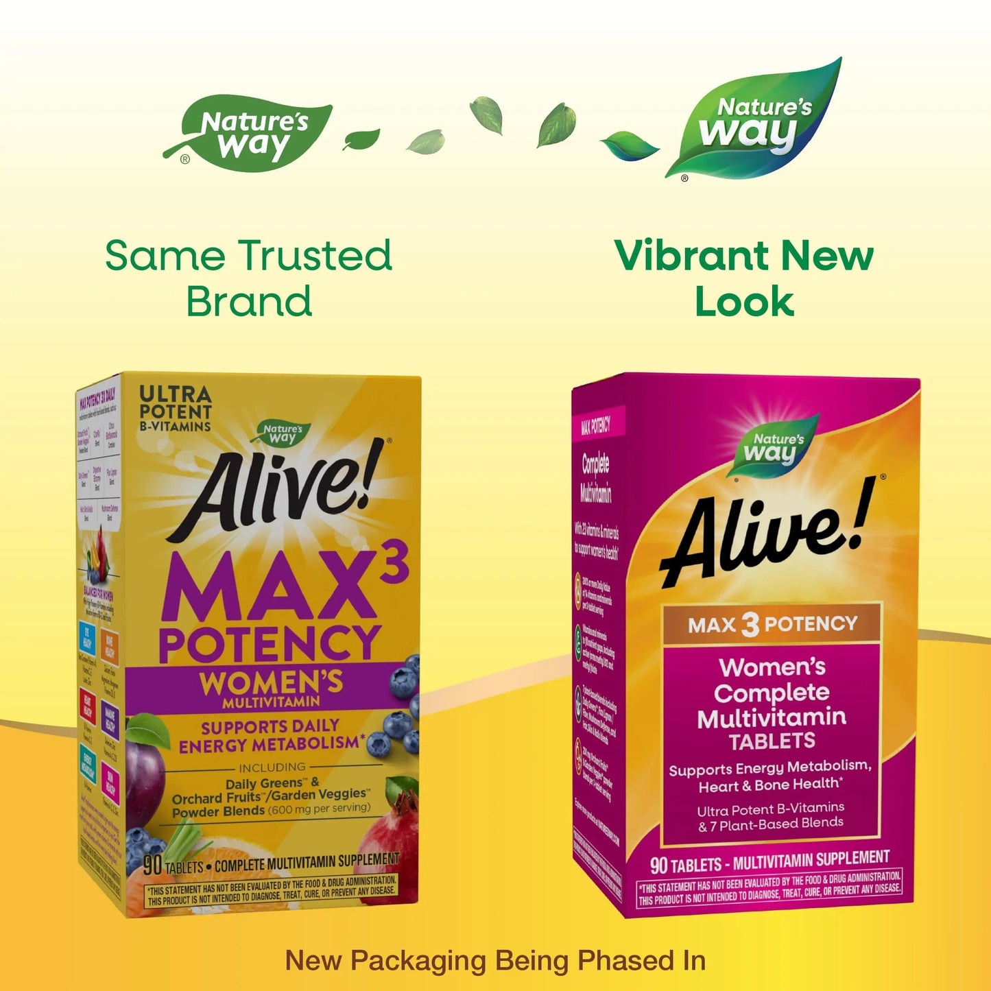 Nature's Way Alive! Max3 Daily Women's Multivitamin, Food-Based Blends (1,130mg per serving) and Antioxidants, 90 Tablets Nature's WayBuy Supplements Australia