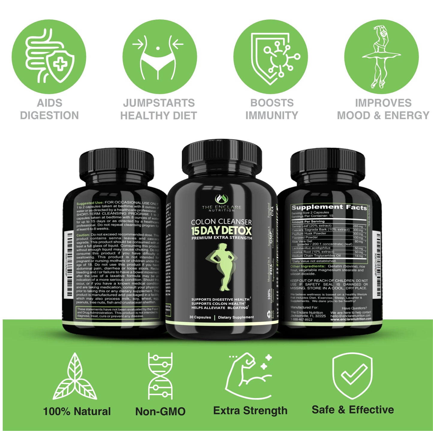 Colon Cleanse Fast-Acting Colon Cleanser Detox. Healthy Bowel Movement THE ENCLARE NUTRITIONBuy Supplements Australia