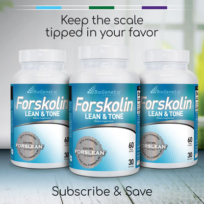 BioGenetic Labs Forskolin Lean & Tone - Weight Loss Pills - Body Toning Formula Fat Burner BioGenetic LaboratoriesBuy Supplements Australia