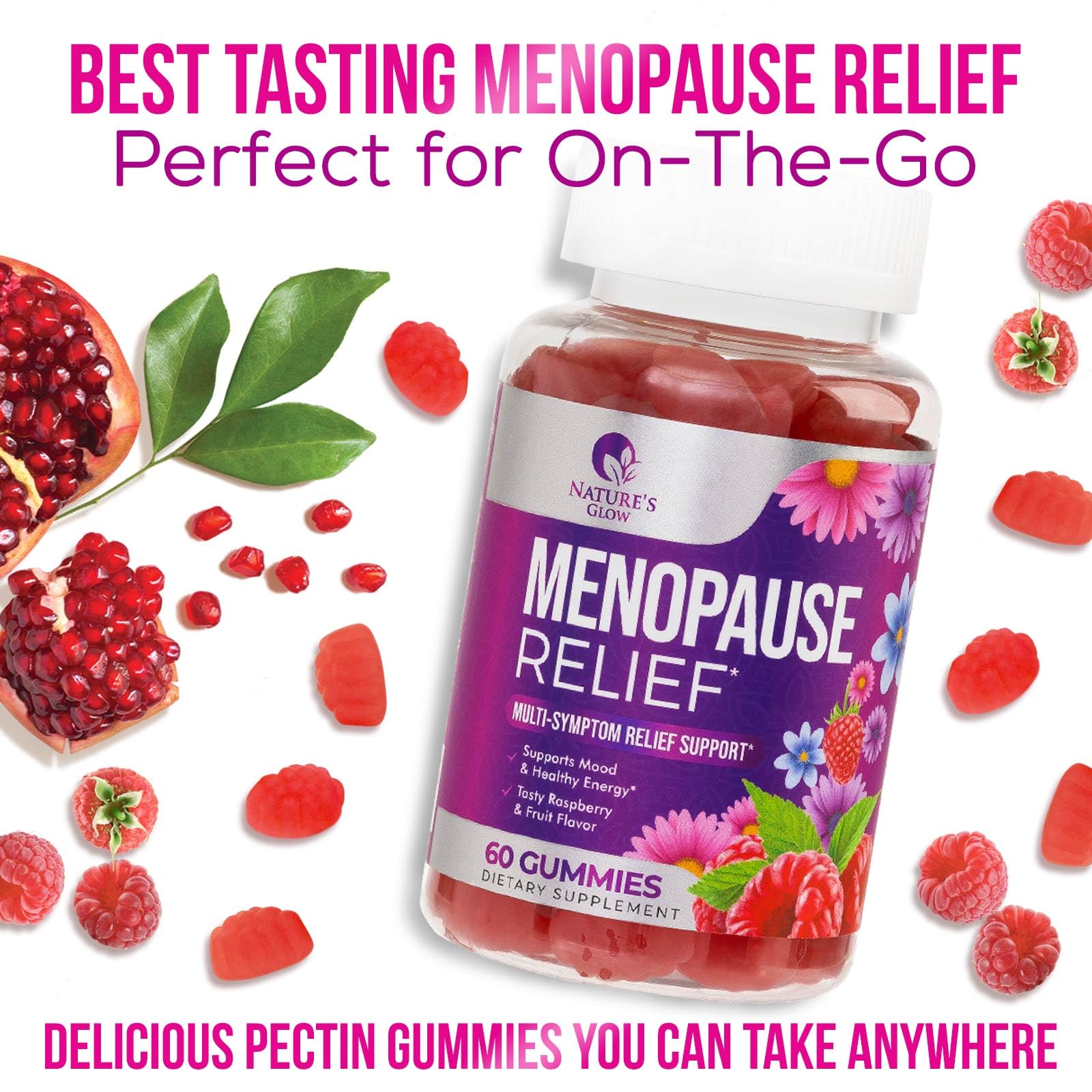 Nature's Glow Menopause Relief Vitamin Gummy for Women - Effective Menopause Nature's GlowBuy Supplements Australia