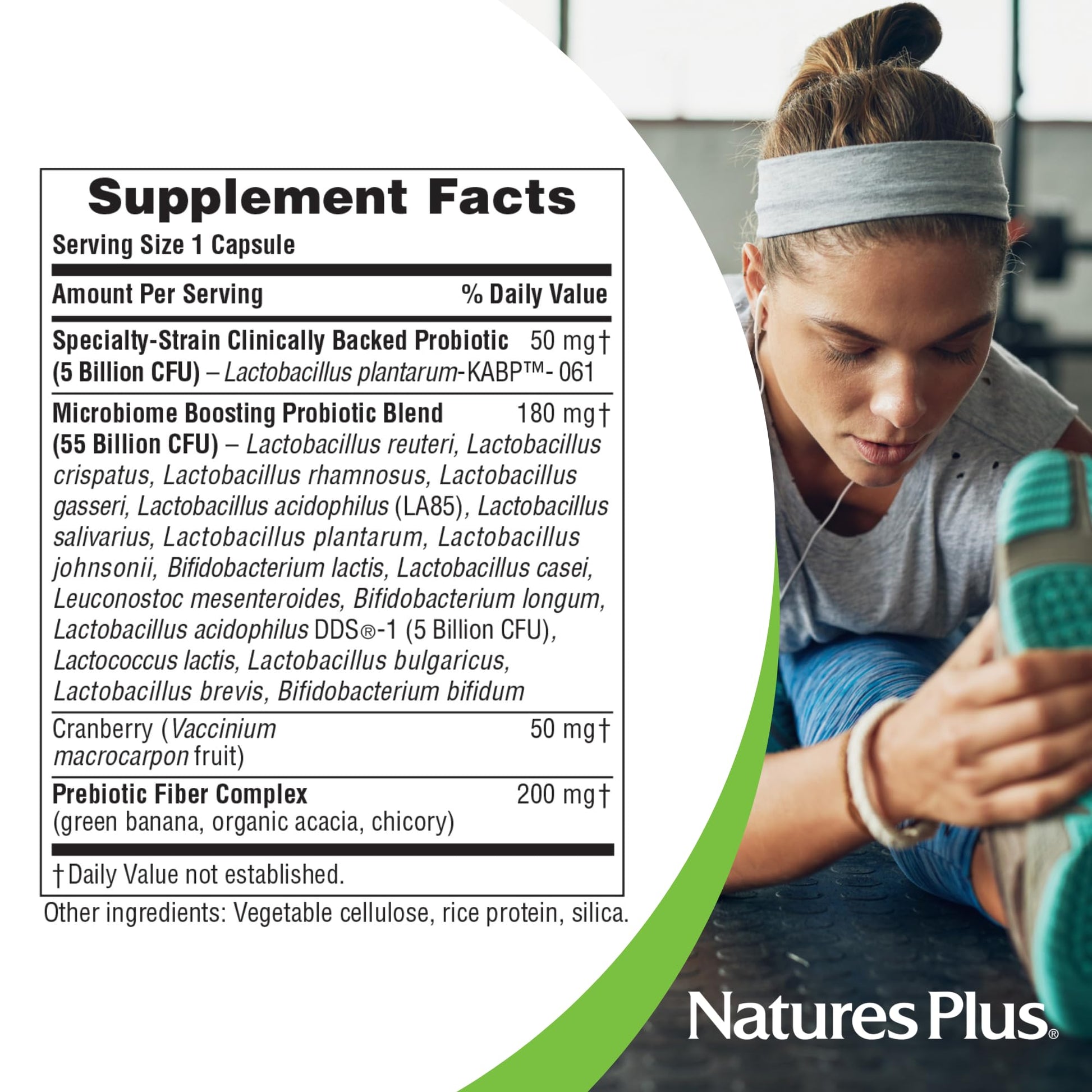 NaturesPlus GI Natural Probiotic Women - 30 Capsules - Digestive & Immune Support, Urinary Tract Health - Includes Cranberry - Gluten Free - 30 Servings Nature's PlusBuy Supplements Australia