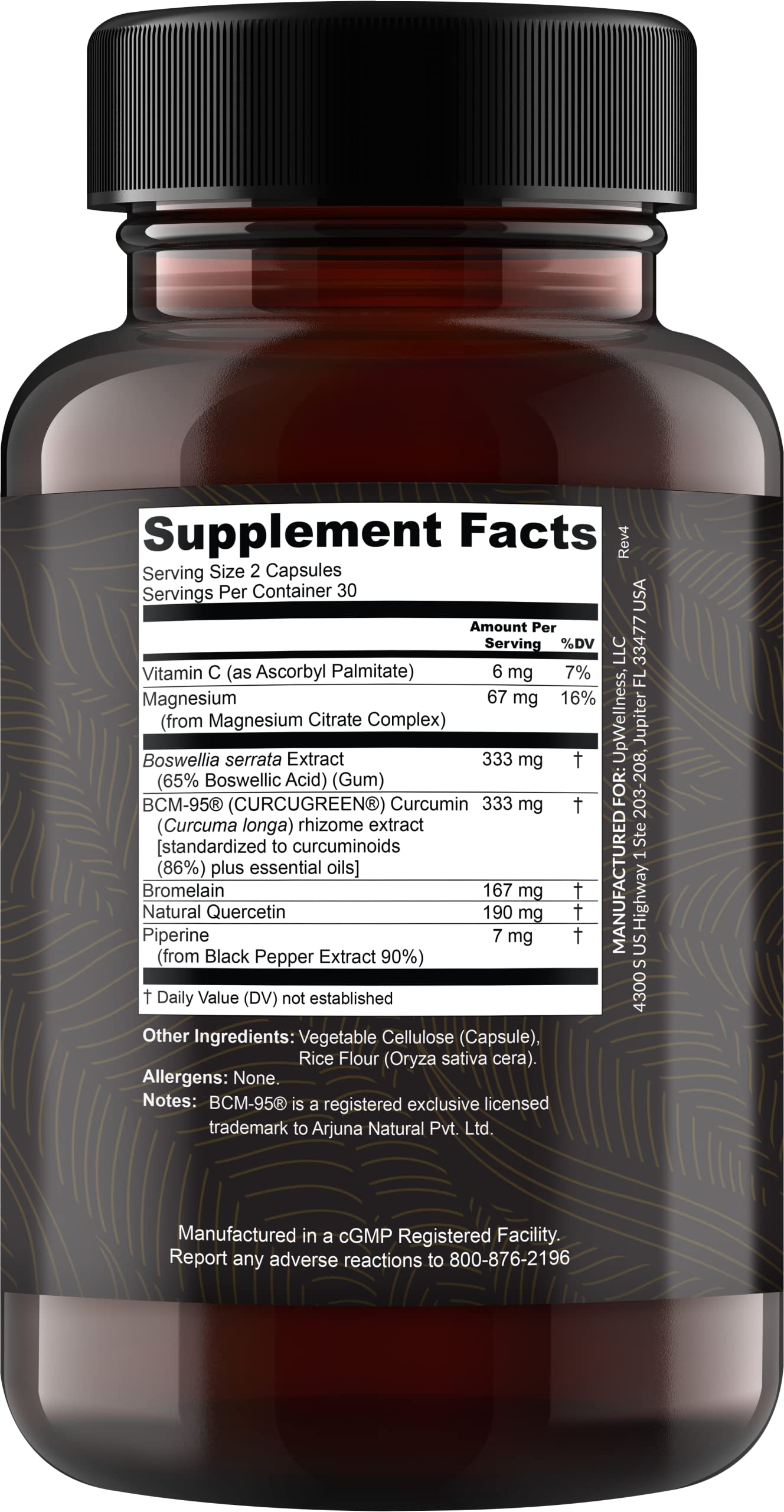 UpWellness Golden Revive + Joint Support with Quercetin, Magnesium, and Turmeric UpWellness Nutrient-Rich LivingBuy Supplements Australia
