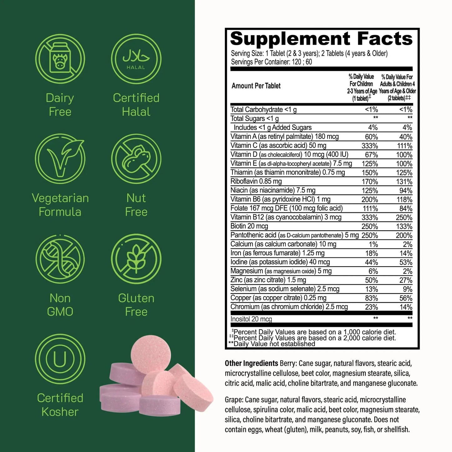 YUM-V'S Probiotics & Multivitamin Bundle for Kids – Probiotic with Prebiotic Fiber Chocolate Bears + Multivitamin & Multimineral with Iron Chewables – Digestive, Immune & Overall Health Support YUM-V'SBuy Supplements Australia