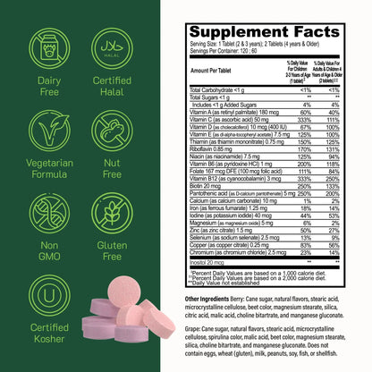 YUM-V'S Probiotics & Multivitamin Bundle for Kids – Probiotic with Prebiotic Fiber Chocolate Bears + Multivitamin & Multimineral with Iron Chewables – Digestive, Immune & Overall Health Support YUM-V'SBuy Supplements Australia