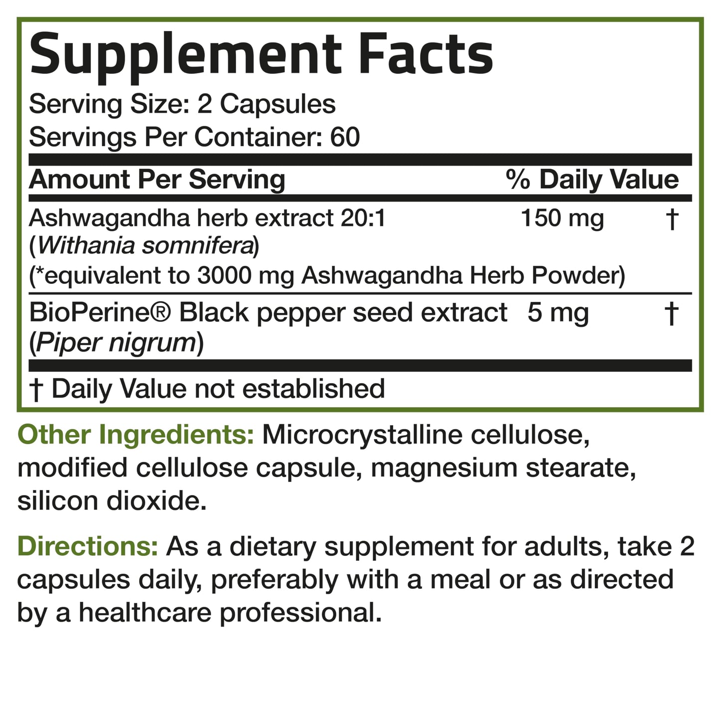 Bronson Ashwagandha Extra Strength Stress & Mood Support with BioPerine BronsonBuy Supplements Australia