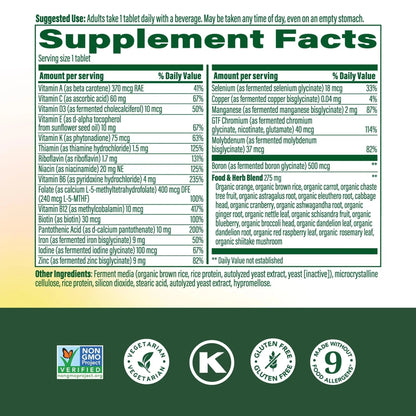 MegaFood Womens Multivitamin One Daily - Multivitamin for Women - Vitamin C, Vitamin D, Iron & B Vitamins - Bone, Energy Metabolism & Immune Support - Vegetarian, GlutenFree - 90 Tablets, 90 Servings MegaFoodBuy Supplements Australia