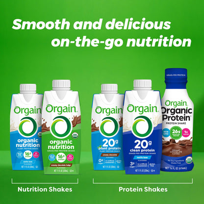 Orgain Organic Nutritional Protein Shake, Vanilla Bean - 16g Grass Fed Whey Protein OrgainBuy Supplements Australia