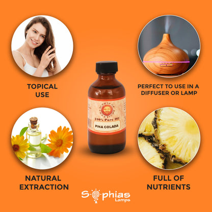 Essential Oil Pina Colada 2 OZ, 100% Natural undilute Oil, Value Size,Perfect GenericBuy Supplements Australia