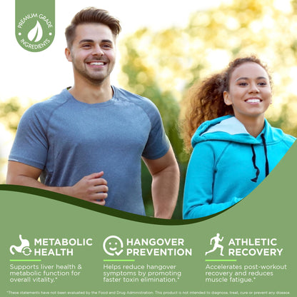 Restorio™ Metabolic Health Support Capsules - Liver & Inflammation Support - Hangover Prevention - Exercise Recovery - 120 Capsules RestorioBuy Supplements Australia