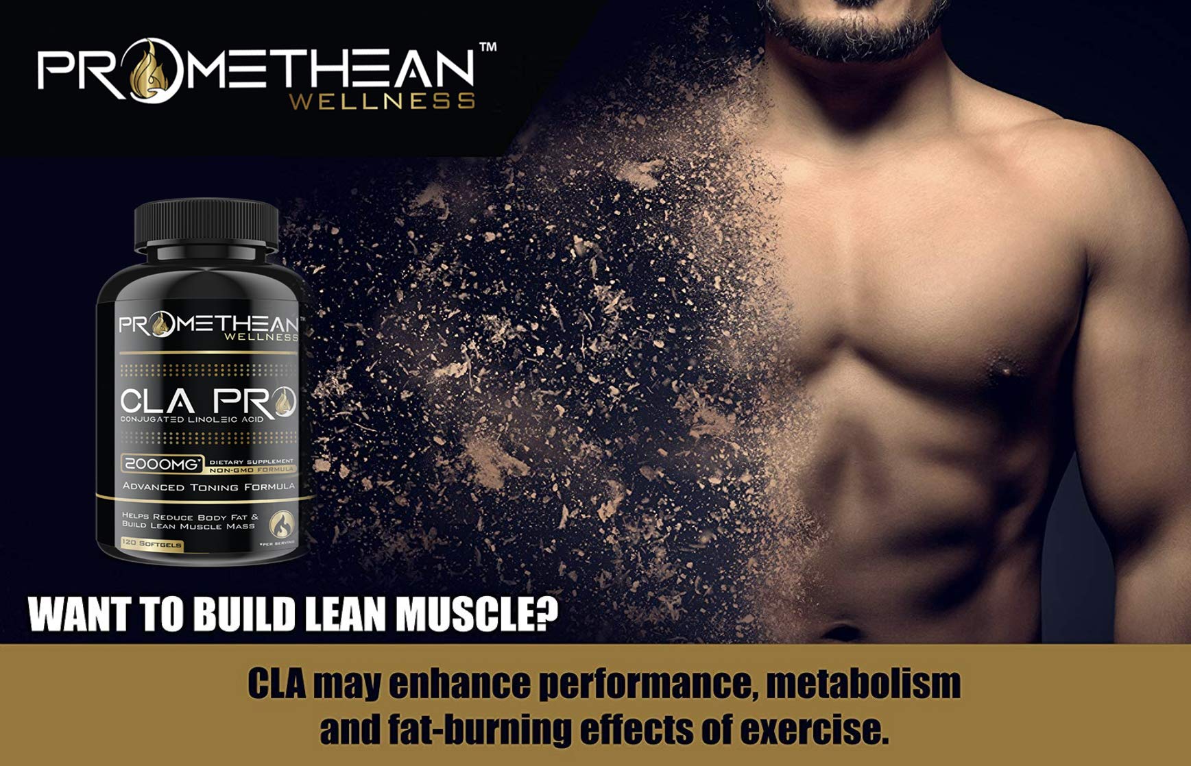 Vegan CLA Pro 2000 mg Pure Premium CLA Safflower Oil Conjugated Linoleic Acid Best Promethean WellnessBuy Supplements Australia