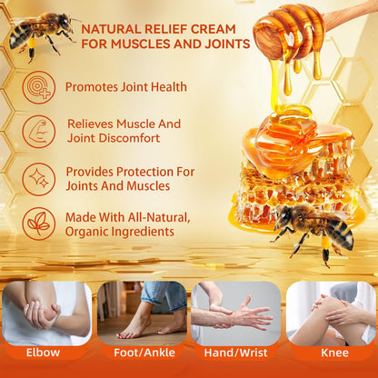 Zealand Bee Venom Professional Serum Treat, Joint & Muscle & Bone Relief Cream Gel- Soothing Effective Relief for Back, Neck, Hand, Foot, Knee, Muscle, Shoulder, Hip, Nerve, Vitamin B6, Aloe Vera, MSM FWNAID MAXBuy Supplements Australia