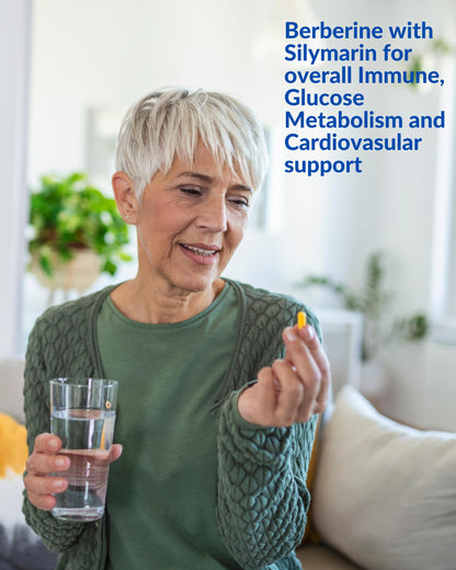 Blue Organix Berberine 500mg Formula HCL Complex Supplement with Silymarin Blue OrganixBuy Supplements Australia