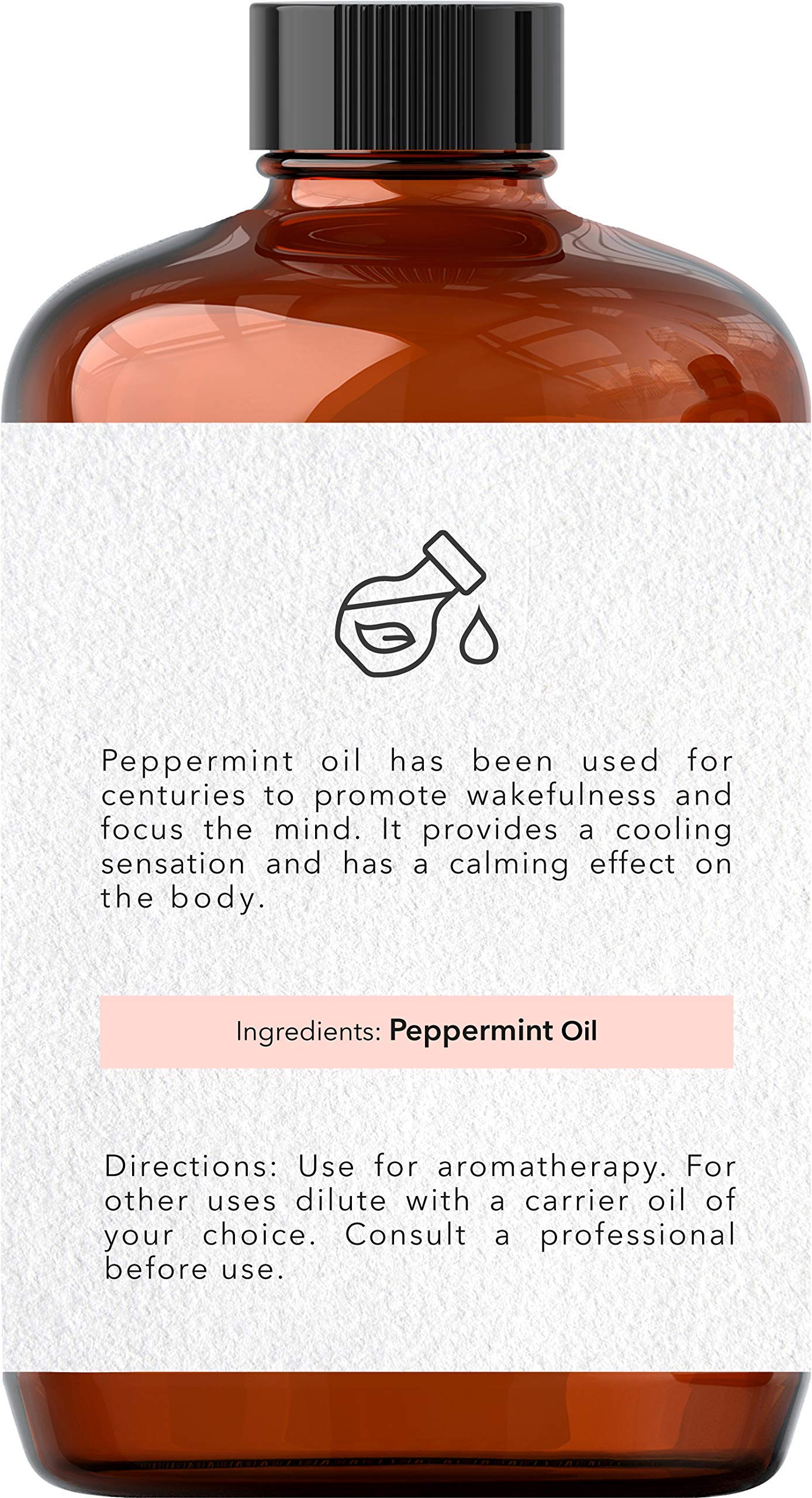 Brooklyn Botany Peppermint Essential Oil - Huge 4 Fl Oz - 100% Pure and Natural - Premium Grade Brooklyn BotanyBuy Supplements Australia