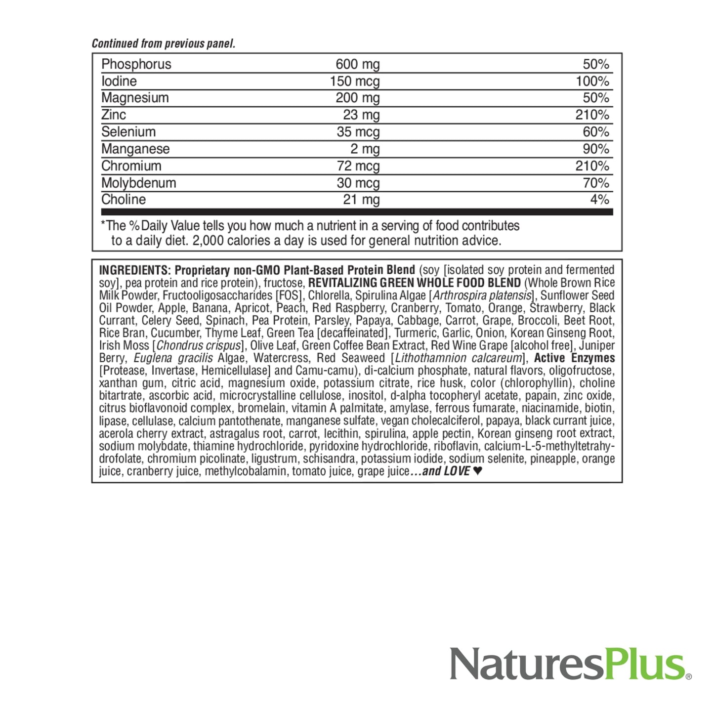 NaturesPlus FRUITEIN Revitalizing Green Foods Shake - 1.3 lbs - Plant-Based Protein (13g/Serving) - Supports Energy & Immune System - Vegetarian, Gluten Free & Non-GMO - 16 Servings NaturesPlusBuy Supplements Australia