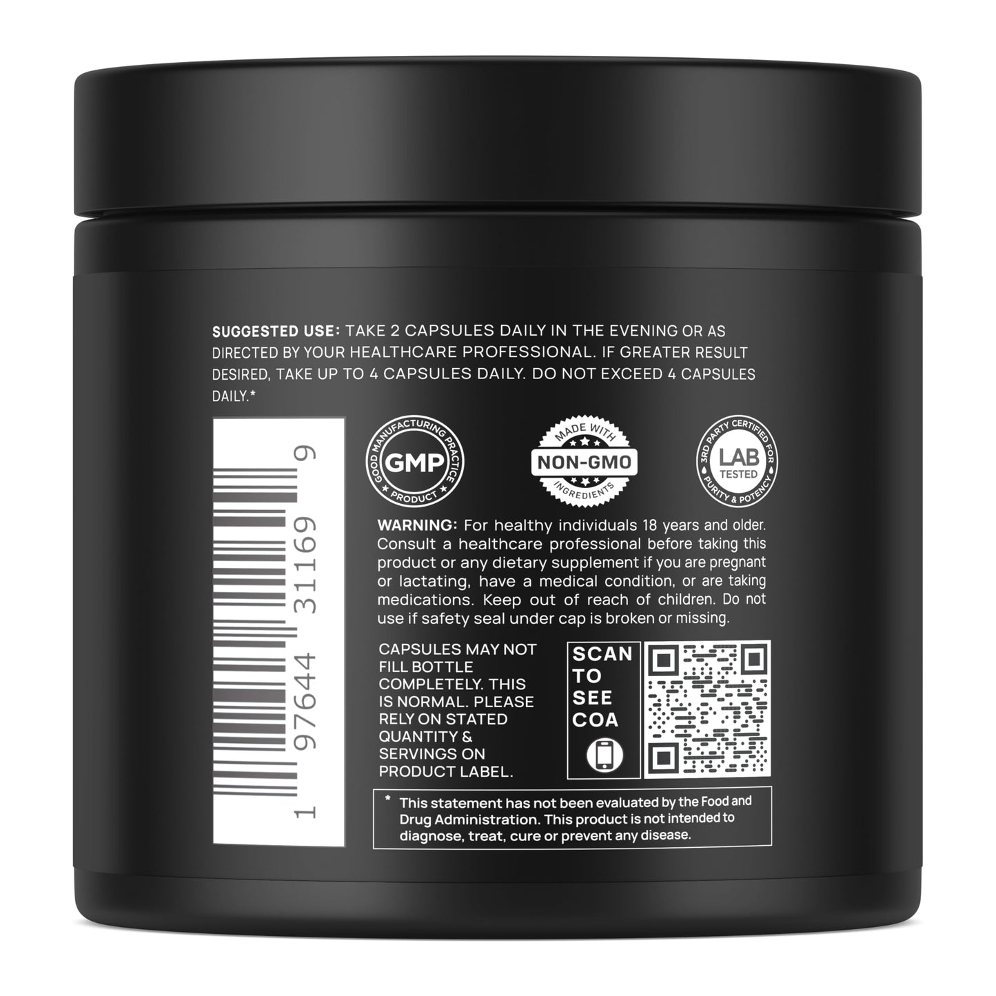 Triple Sleep Magnesium L-Threonate w. Apigenin, Theanine & Magtein Magnesium L Threonate - High Absorption Magnesium Supplement Capsules