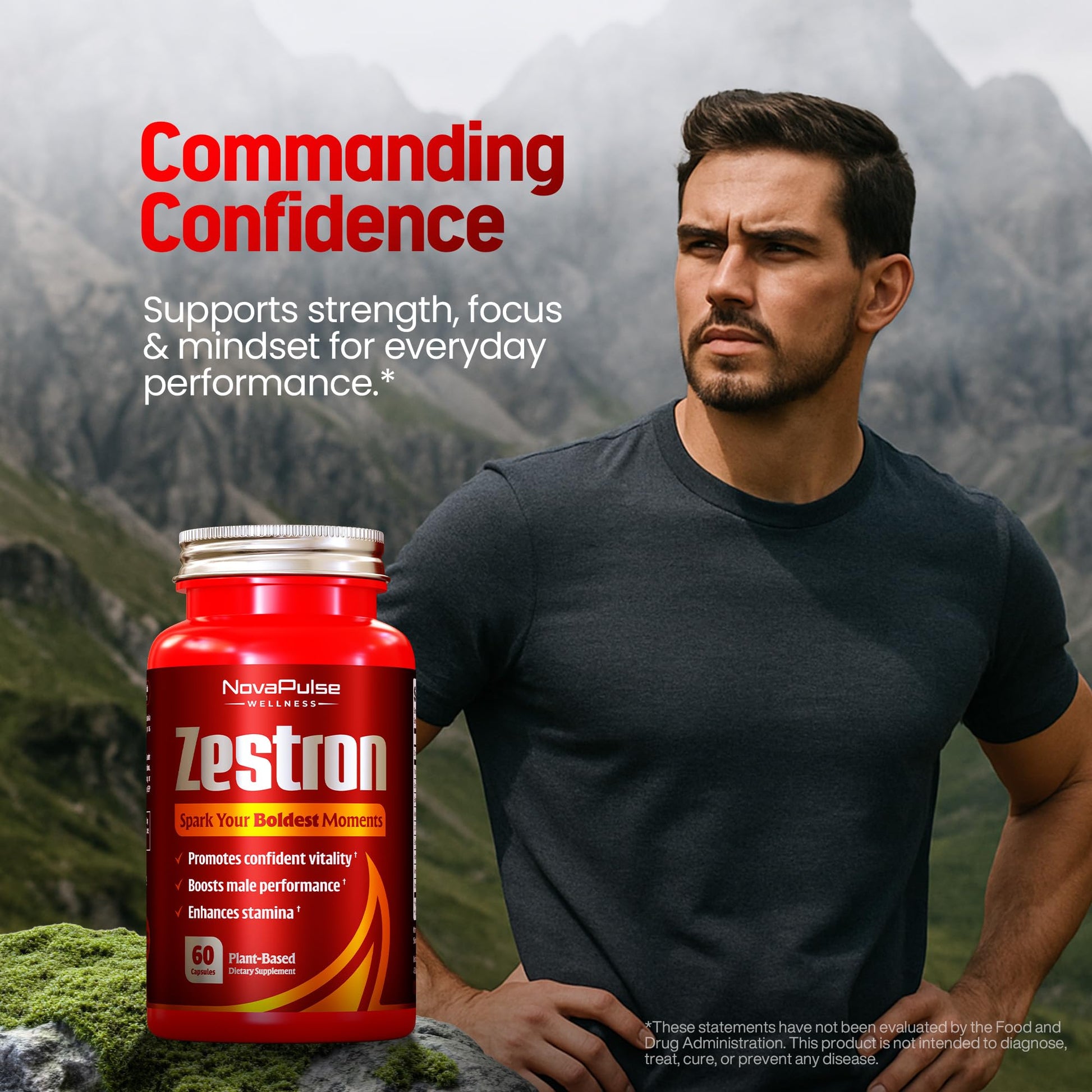 Male Enhancing Supplement Fast Acting Enlargement Pills for Men - Enhanced Size, Drive, Blood Flow, Libido, Testosterone Booster, Strength, Endurance - Boost Performance & Confidence - 60 Capsules NovaPulse WellnessBuy Supplements Australia