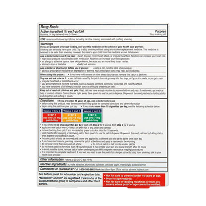 Rite Aid Nicotine Transdermal System Patch, Step 2, 14mg - 14 ct, Nicotine Rite AidBuy Supplements Australia