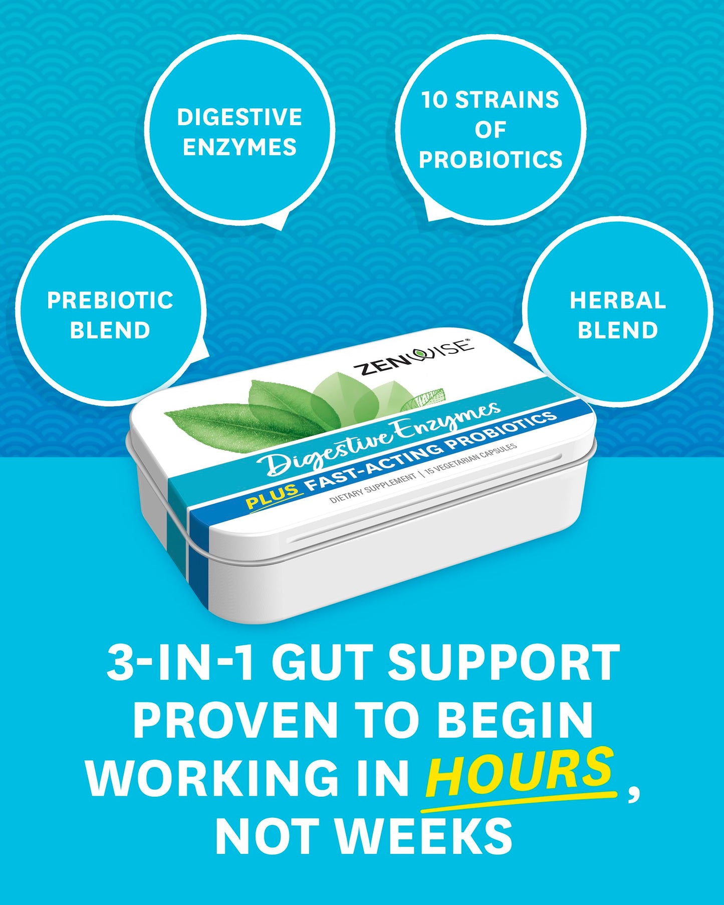 Zenwise Digestive Enzymes - Probiotic Multi Enzyme with Probiotics, 45 ct Zenwise HealthBuy Supplements Australia