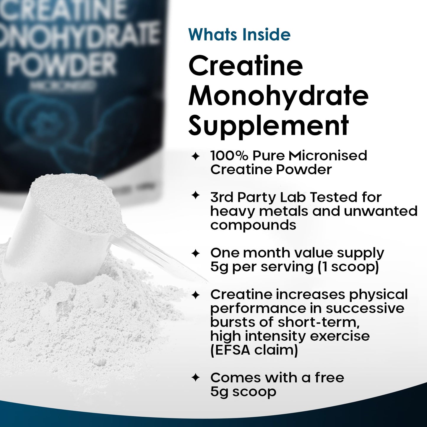 Creatine Monohydrate Powder 100% Pure Micronized Creatine - 350g Increased Absorption NEW LEAF PRODUCTSBuy Supplements Australia