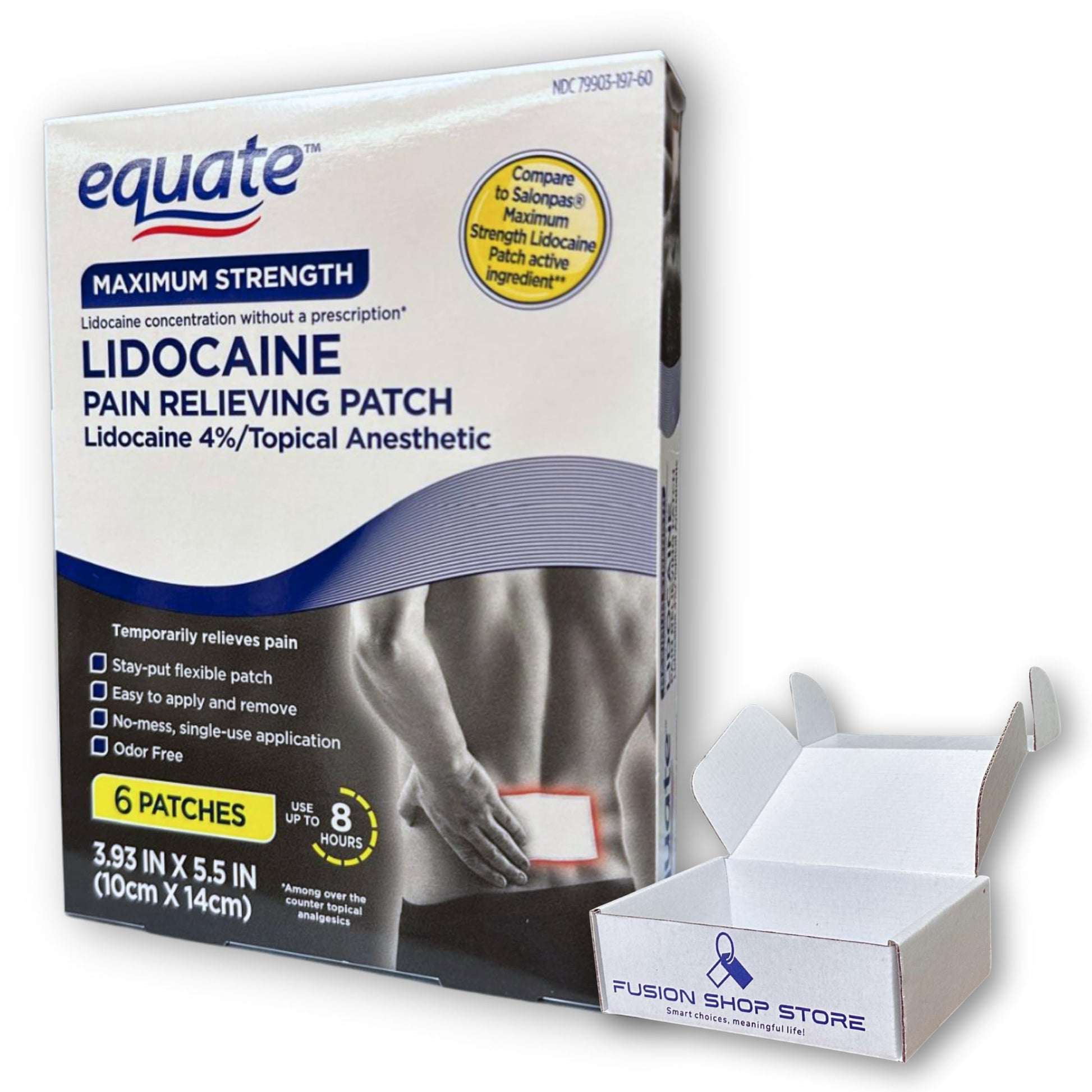 Topical anesthetic 4% Patch- 6 Count (Pack of 1), Boxed By Fusion Shop Store FUSION SHOP STORE Smart choices, meaningful life!Buy Supplements Australia