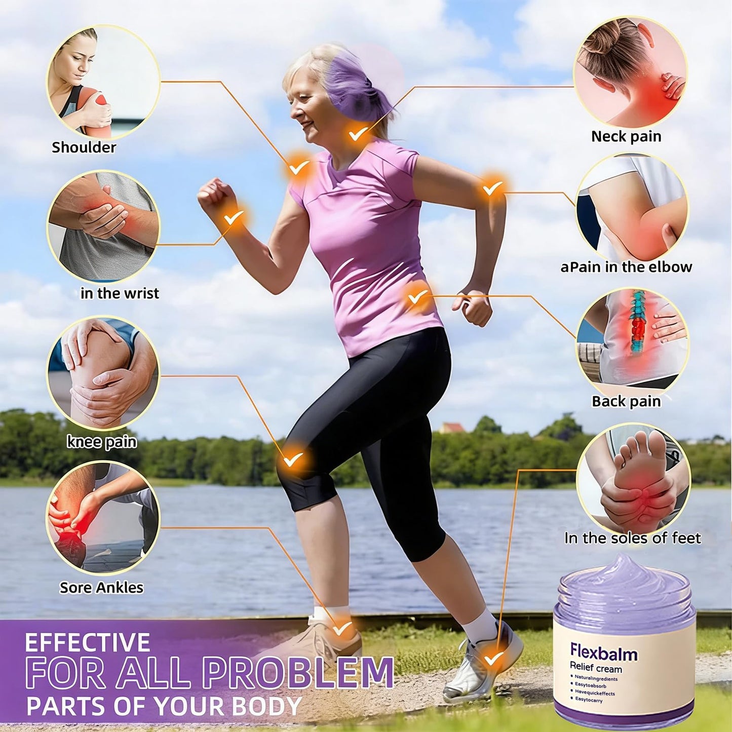 Flexbalm Rapid Joint Relief Gel - Advanced Relief Soothing Massage Gel, Flexbalm Rapid Joint Relief Cream for stiffness and soreness (2) FKMEEBuy Supplements Australia