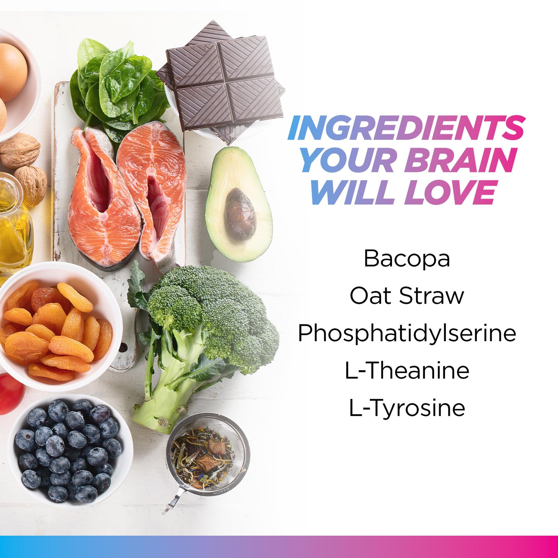 Livingood Daily Brain Supplements for Memory & Focus, Nootropic Pills with Bacopa, L Theanine, L Tyrosine, Amino Acids & More, Cognitive Support for Men & Women, Vegan, Gluten Free, 60 Capsules Livingood DailyBuy Supplements Australia