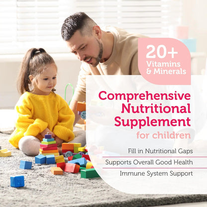 Zahler Kids Multivitamin Chewable Vitamin Tablet - Complete One Daily Vitamins Supplement - Contains 20+ Minerals ZahlerBuy Supplements Australia