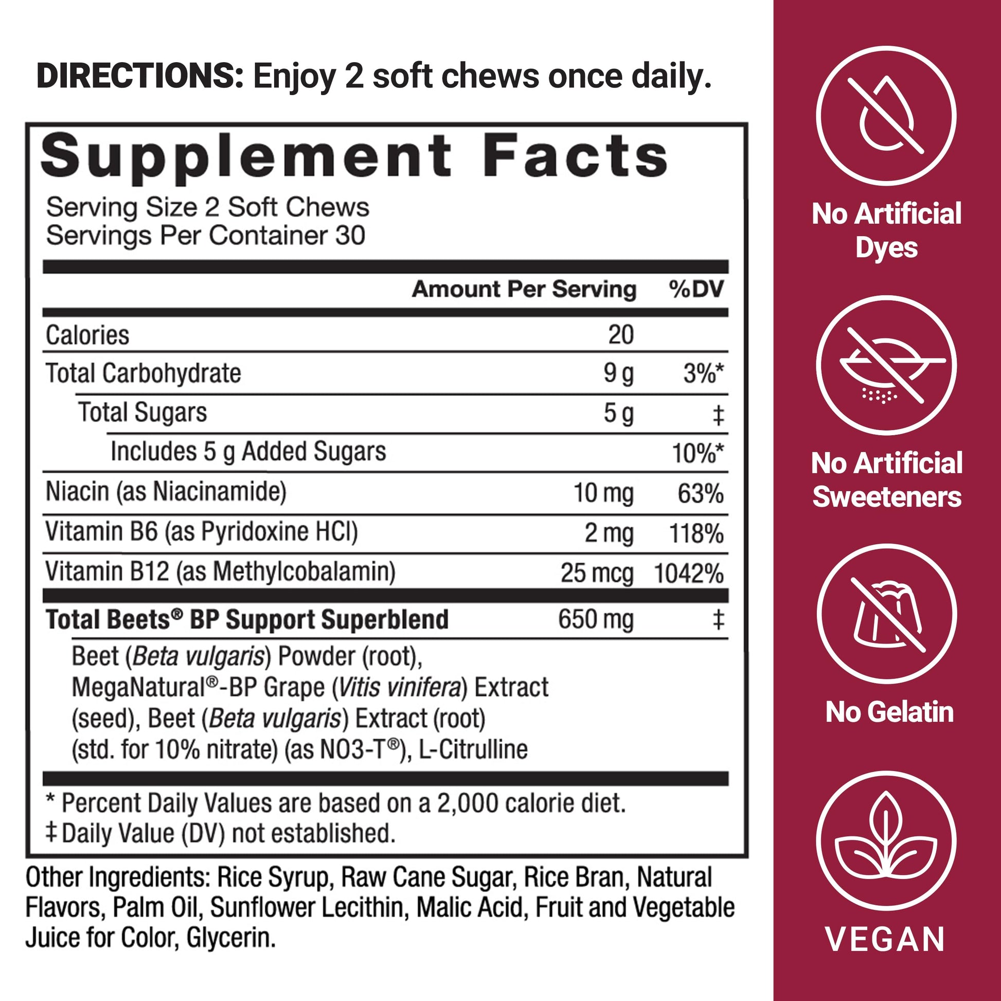 FORCE FACTOR Total Beets Blood Pressure Support Supplement, Beets Supplements Force FactorBuy Supplements Australia