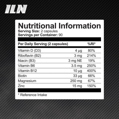 ZM6 - High Strength Zinc Magnesium Supplement - Zinc and Magnesium Tablets Iron Labs NutritionBuy Supplements Australia