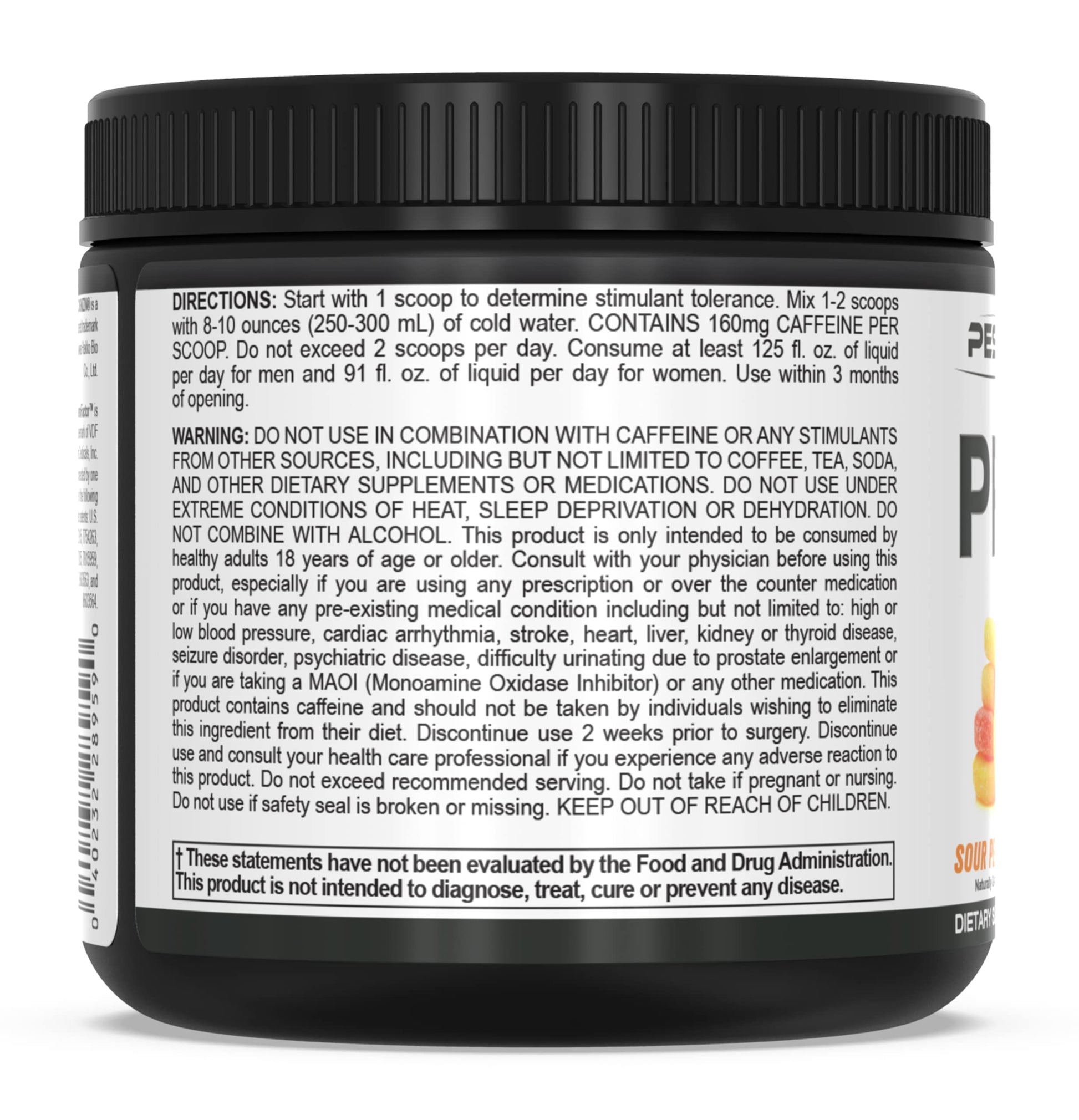 PEScience Prolific Pre Workout Powder, Sour Peach Candy, 40 Scoop, Energy Supplement PEScienceBuy Supplements Australia