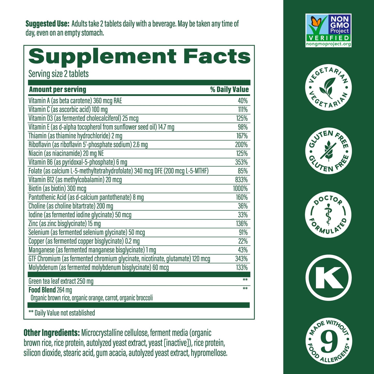 MegaFood, Multi for Women 55+, Supports Optimal Health and Wellbeing, Multivitamin and Mineral Dietary Supplement, Gluten Free, Vegetarian, 60 tablets (30 servings) MegaFoodBuy Supplements Australia