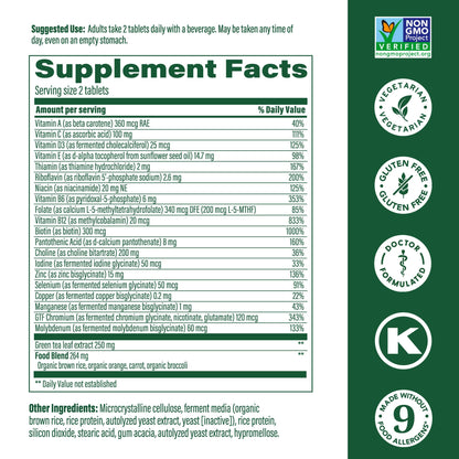 MegaFood, Multi for Women 55+, Supports Optimal Health and Wellbeing, Multivitamin and Mineral Dietary Supplement, Gluten Free, Vegetarian, 60 tablets (30 servings) MegaFoodBuy Supplements Australia