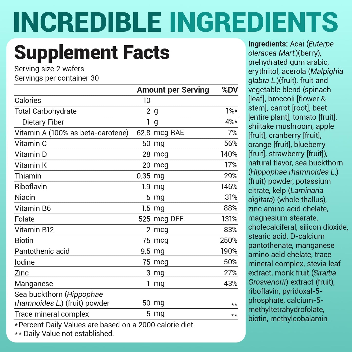 Dr. Berg Kids Chewable Multivitamins (NOT Sweetened w/Sugar) - Daily Multivitamin for Kids that Includes 20 Nutrients & Trace Mineral Complex - Mixed Berry Chewable Vitamins for Kid - Red Wafers Dr. Berg NutritionalsBuy Supplements Australia