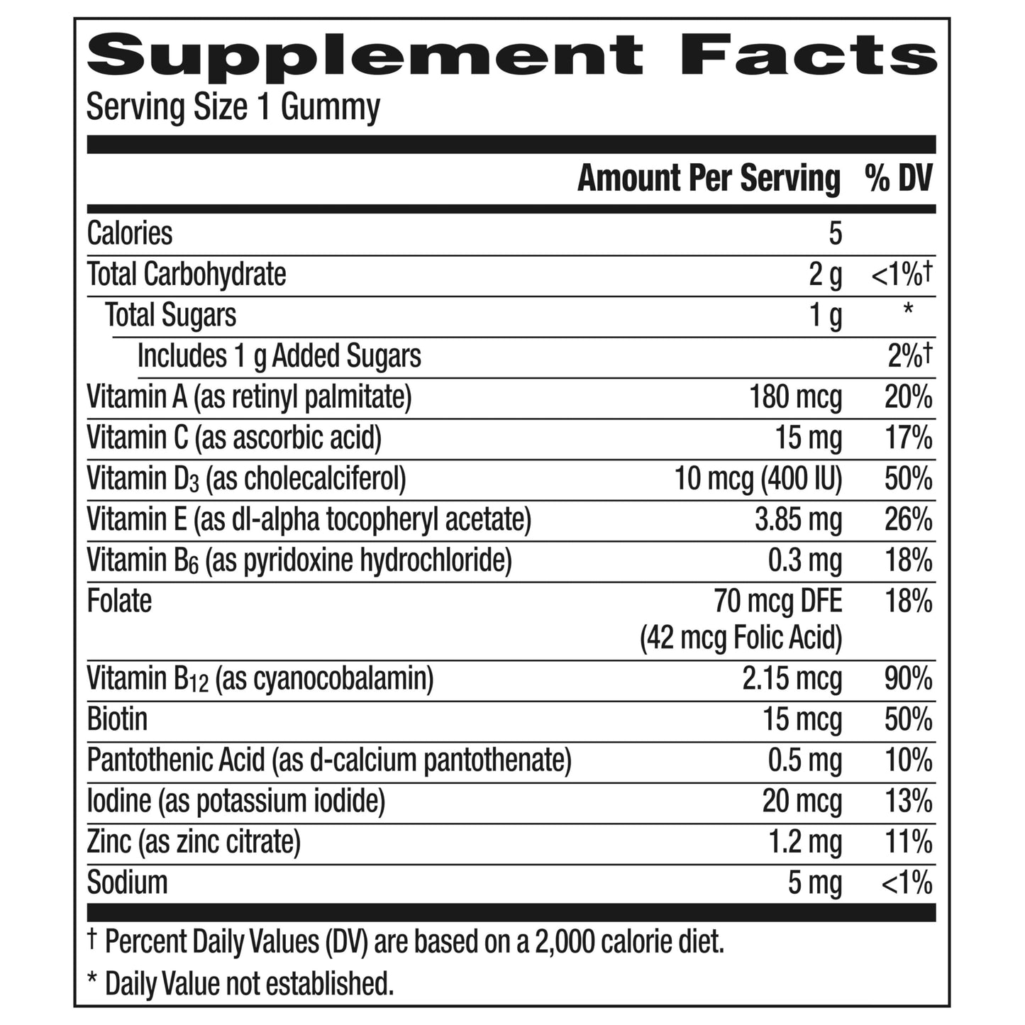 Centrum Kids Multivitamin Gummies, Tropical Punch Flavor Made With Natural Flavors, Stocking Stuffer, 150 Count, 150 Day Supply