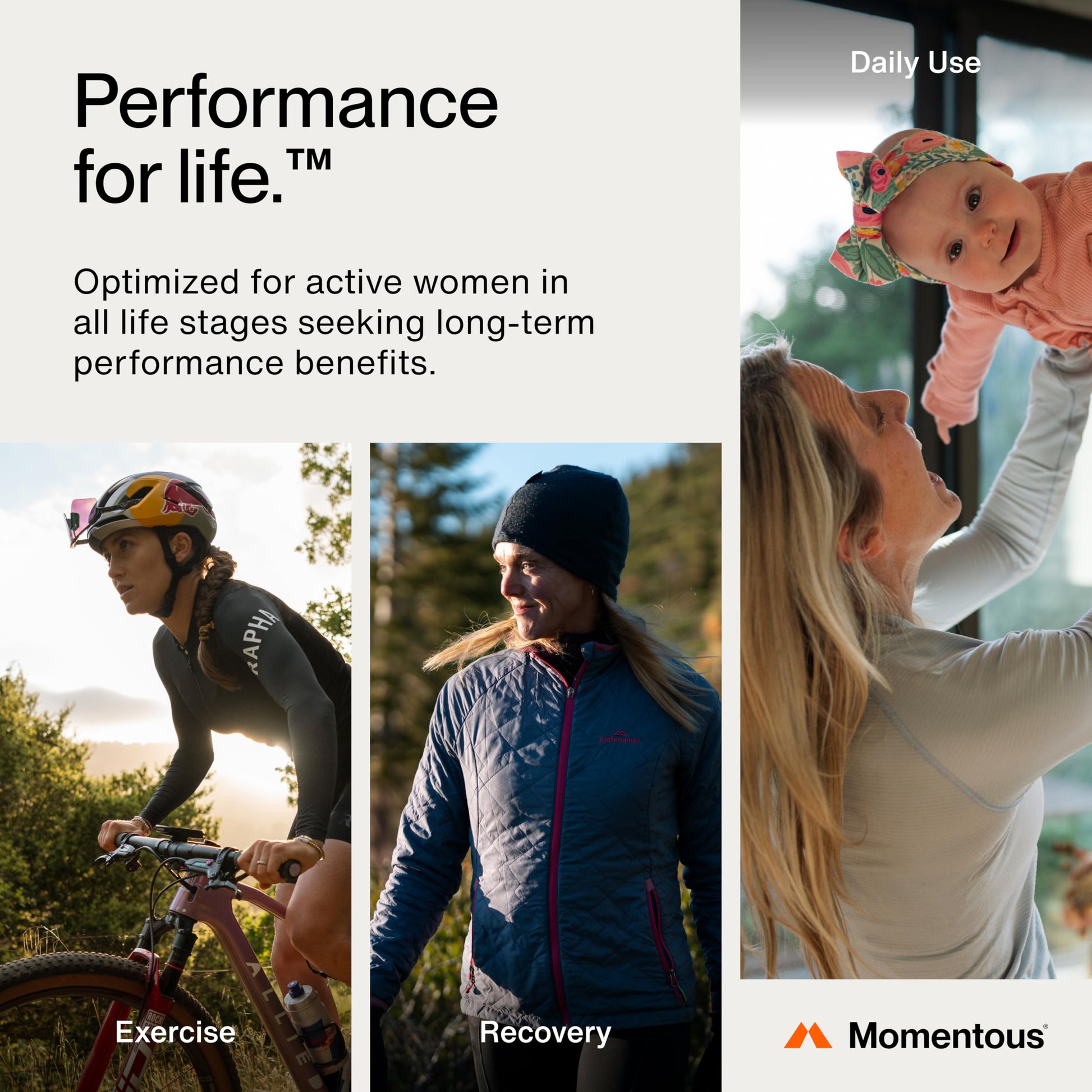 Momentous The Women's Three Bundle - Iron+, Calcium, & Vitamin D3 (2,000 IU) - 3 Critical Nutrients for All Women in 1 Daily Supplement System - NSF Certified for Sport - Gluten-Free - 60 Servings MomentousBuy Supplements Australia