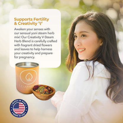 Yoni Steam Herbs Creativity Blend, Receptivity & Fertility Yoni Herbs for Cleansing and Toning LeiamoonBuy Supplements Australia
