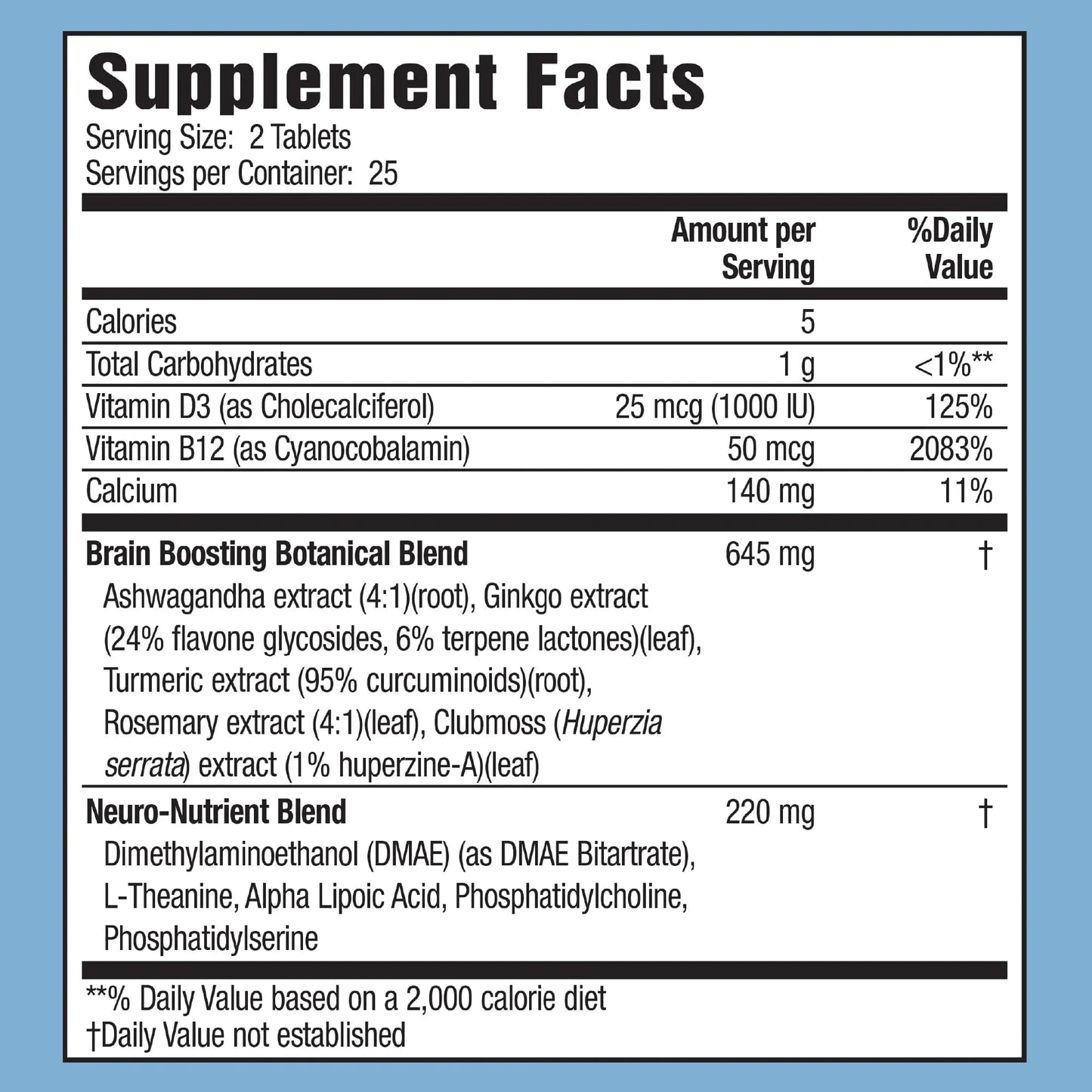 Applied Nutrition Healthy Brain All-Day Focus - 50 Tablets - Powerful 3-in-1 Brain Booster with Turmeric Extract - 25 Servings Applied NutritionBuy Supplements Australia