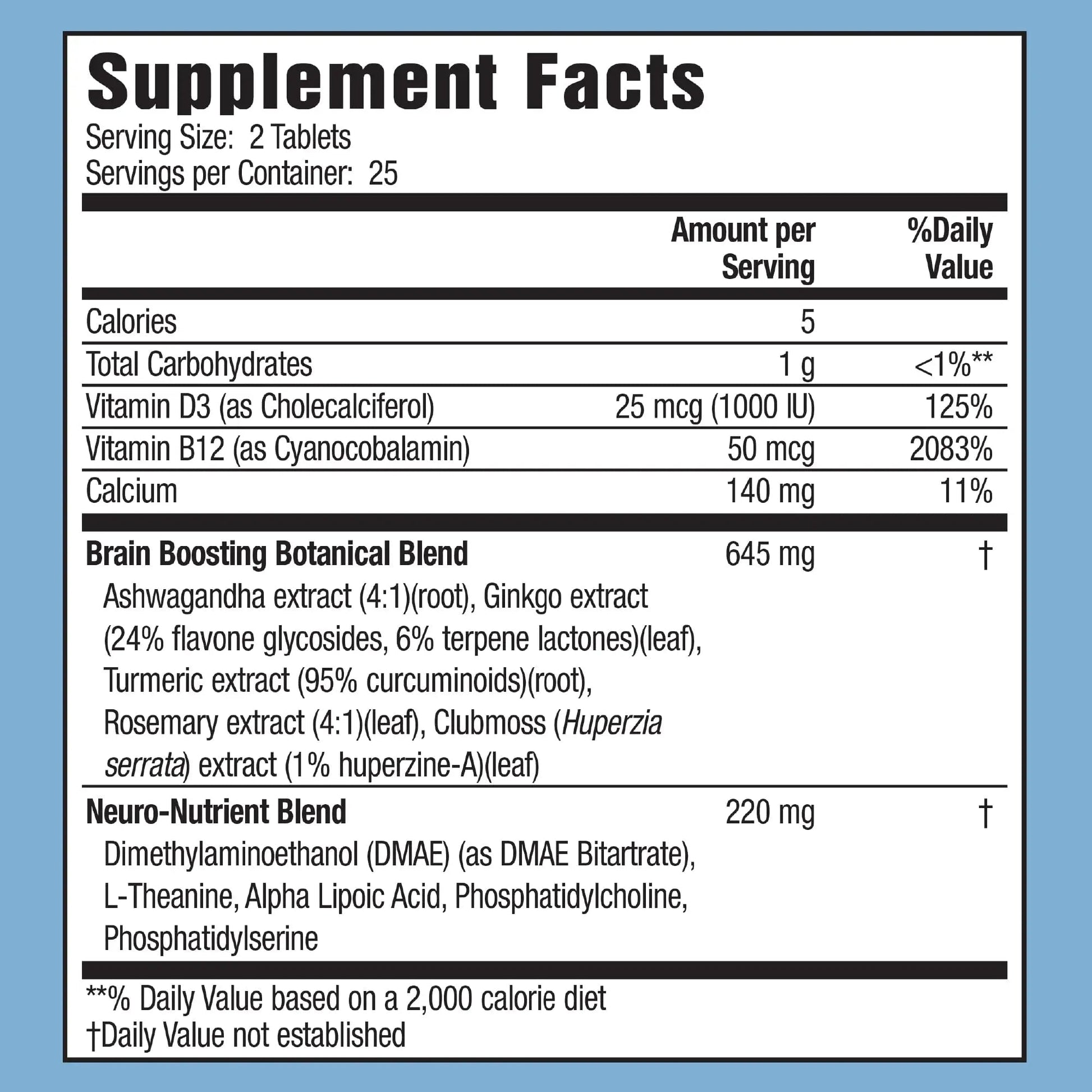 Applied Nutrition Healthy Brain All-Day Focus - 50 Tablets - Powerful 3-in-1 Brain Booster with Turmeric Extract - 25 Servings Applied NutritionBuy Supplements Australia