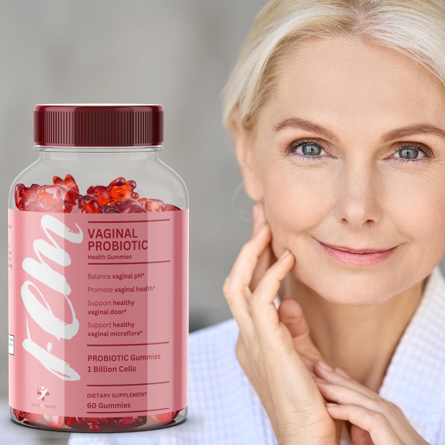 FEM Vaginal Probiotic Gummies for Women - Promotes pH Balance, Healthy Vaginal Odor & Urinary nutra4healthBuy Supplements Australia