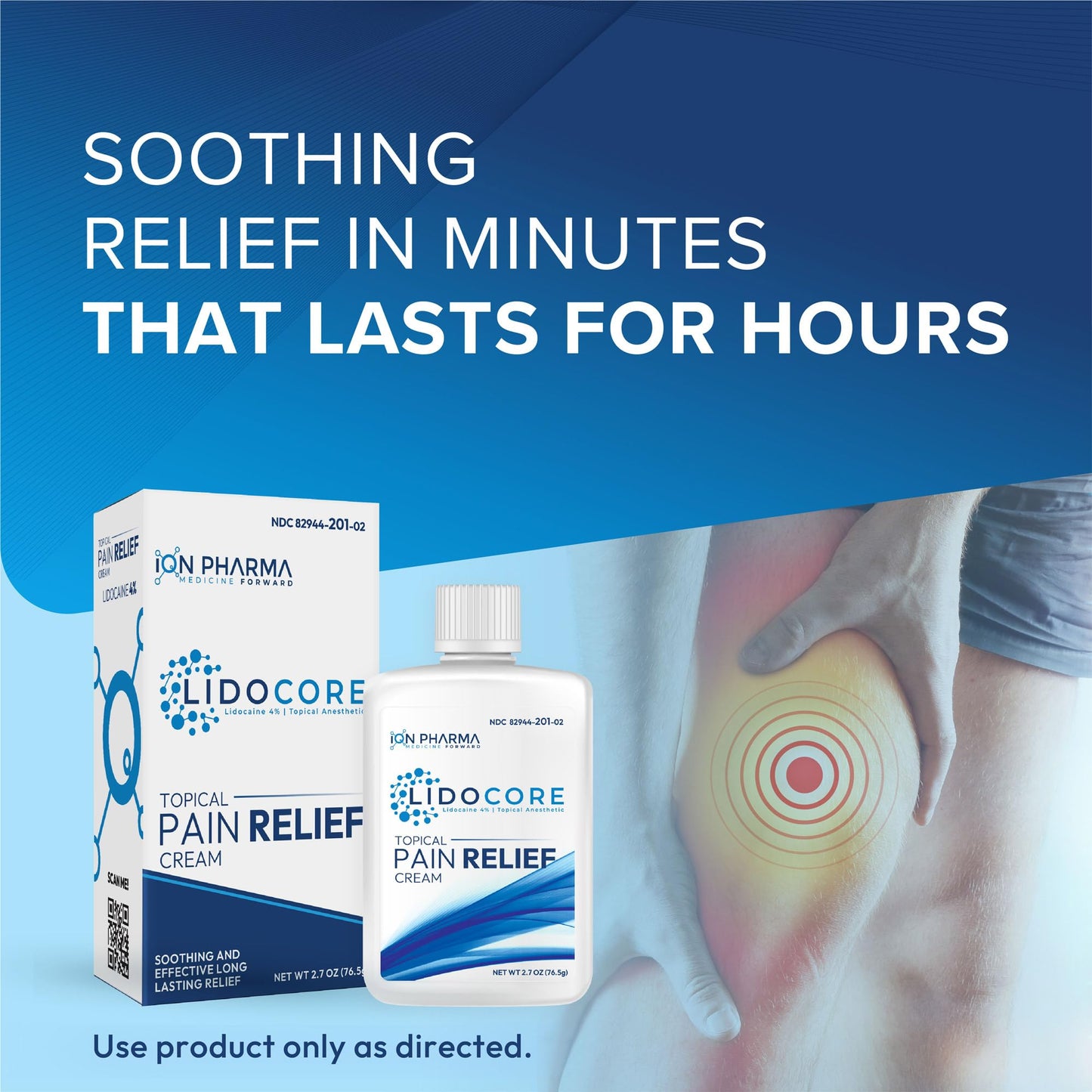 Lidocore Pain Relief Cream with 4% Lidocaine | Maximum Strength OTC | Safe & Compliant formula | Minor cuts, scrapes, insect bites, cold sores | Non-Greasy, Odor-free, Fragrance-Free | 2.7 oz (76.5 g) LidocoreBuy Supplements Australia