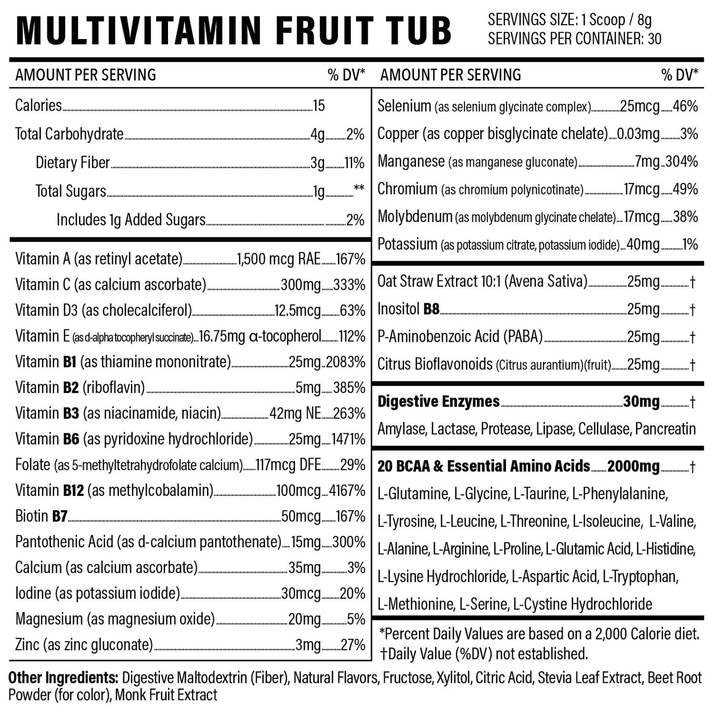 Sport Formula 99 Multivitamin Powder - Drink Mix for Men Women BCAA Amino Acids Won’t Upset Your Stomach - Keto Vegan Multivitamin Fruit Punch - Electrolytes Super B Complex Digestive Enzyme Sport Formula 99Buy Supplements Australia