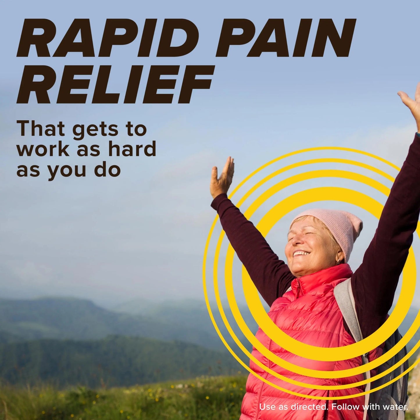 Bayer® Rapid Relief, Dissolvable Raspberry Flavor, Powder Packs with Aspirin & Caffeine, Fast Acting Headache Relief, Muscle and Body Pain Reliever, 20ct BayerBuy Supplements Australia