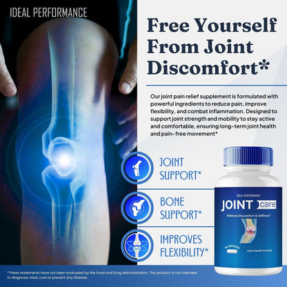 IDEAL PERFORMANCE Joint Care Support Capsules, JointCare Supplement Pills All Natural Formula to Fortify Bones & Bolster Flexibility - Maximum Strength, Joint Care Support Reviews (2 Pack) IDEAL PERFORMANCEBuy Supplements Australia