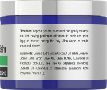 Tea Tree Oil Foot Balm | 2 oz | Moisturizes and Nourishes Dry Skin & Feet | Scientifically HorbäachBuy Supplements Australia