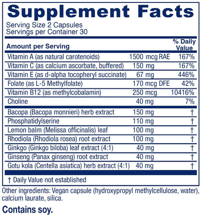 Vitanica MindBlend, Brain Support, Vegan, 60 Capsules VitanicaBuy Supplements Australia