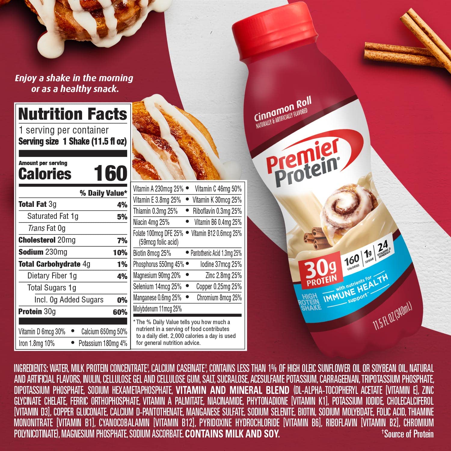 Premier Protein Shake, 30g Protein, 1g Sugar,24 Vitamins&Minerals Nutrients to Support Premier ProteinBuy Supplements Australia