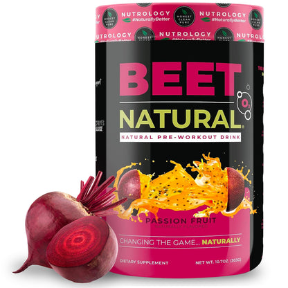 Nutrology Beet Natural O2, Pre Workout Powder, Energy, Endurance; Nitric Oxide Booster