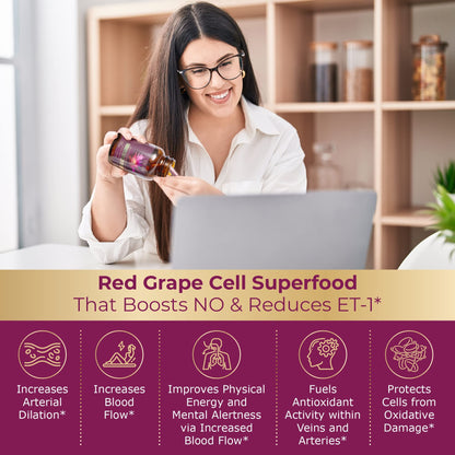 VINIA 12-Hour Sustained Release Piceid Resveratrol Supplement. Nitric Oxide Supplement VINIABuy Supplements Australia